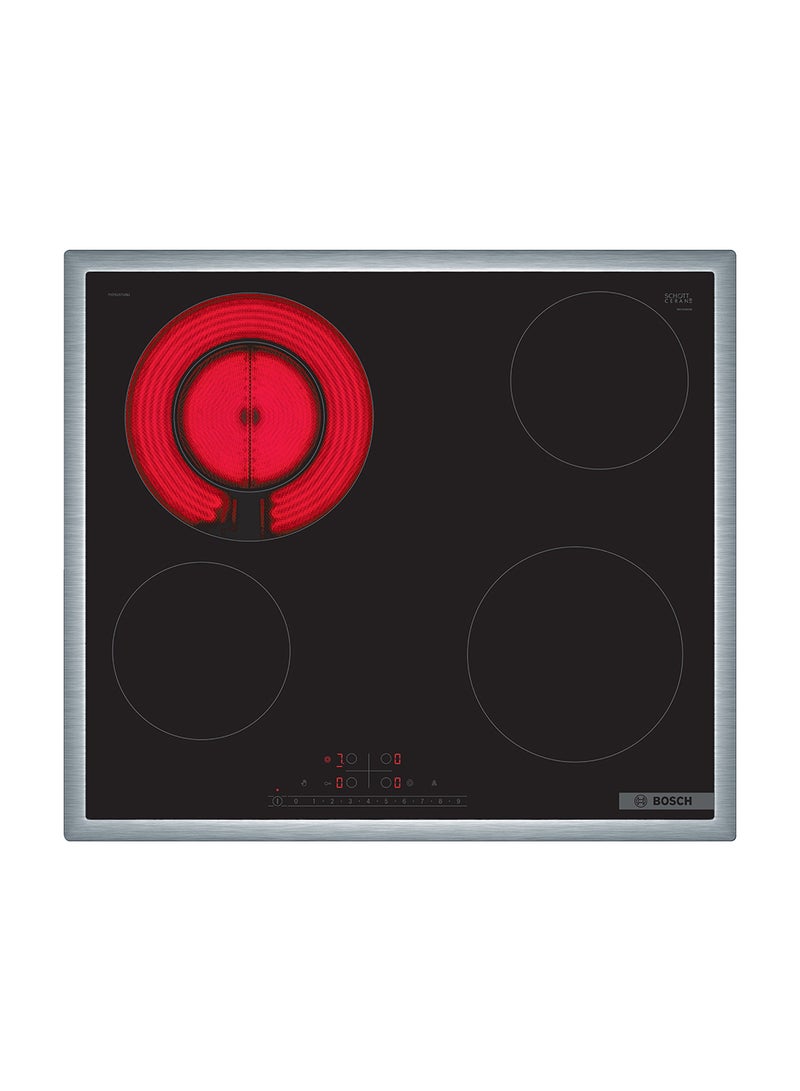 BOSCH - Electric Hob with DirectSelect Control, 60 cm, with Restart Function PKF645FA8M Black - Image 1