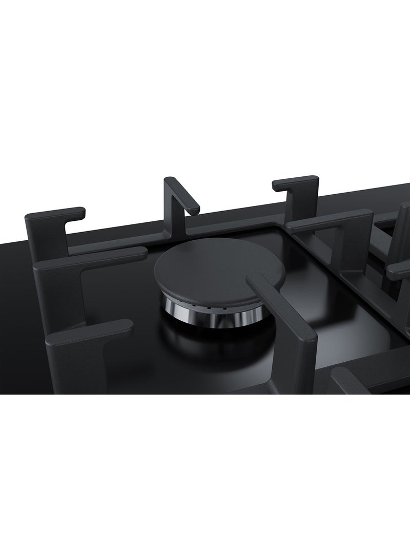 BOSCH - Gas Hob with FlameSelect and Dual Flame Burner, 90 cm, with Precision Heat Control PPQ9B6O90M Black - Image 1