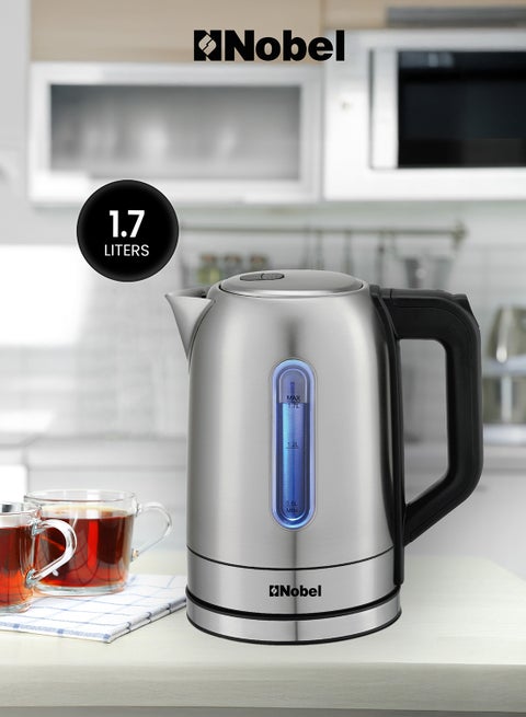 Kettles Stainless Steel Cordless Auto Shutoff 1.7 L 2200 W NK187SS Silver