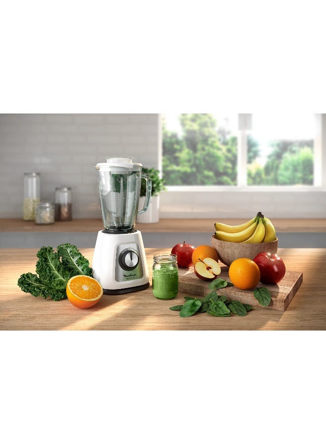 مولينكس خلاط | خلاط بليند فورس صانع العصير | خلاط | 2 مرفقات | إبريق زجاجي | ملحقات المطحنة والمفرمة | تقنية باولكس | 2 سنة الضمان - Image 5