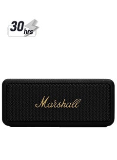 Marshall Emberton II Portable Bluetooth Speakers Water Resistant Wireless 30 Plus Hour Of Playtime Black/Brass  - Image 1
