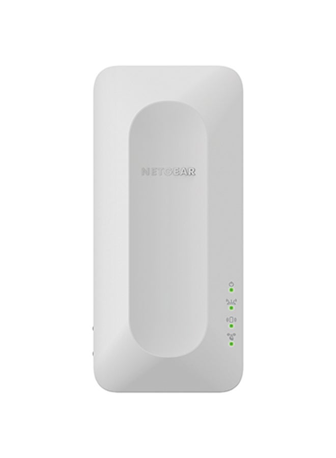 NETGEAR - Dual-band WiFi 6 Mesh Extender EAX12 | WiFi Booster | Range Extender | WiFi Extender | AX1600 Covers up to 1200 sq ft and 15 Devices white - Image 1