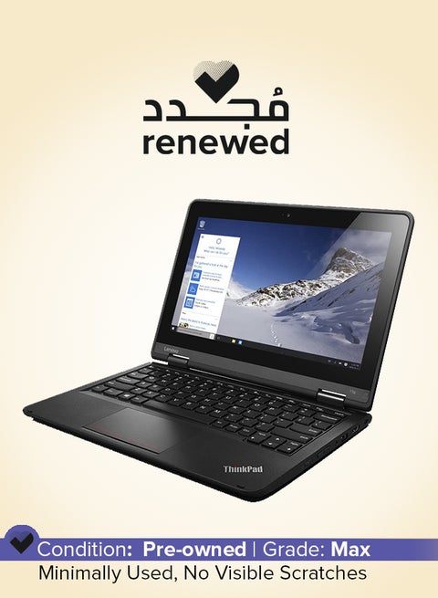 Renewed - Yoga 11e (2013) Touch Chrome Book With 11.6-Inch Display,Intel Celeron Processor/3rd Gen/4GB RAM/16GB SSD/Integrated Graphics Black