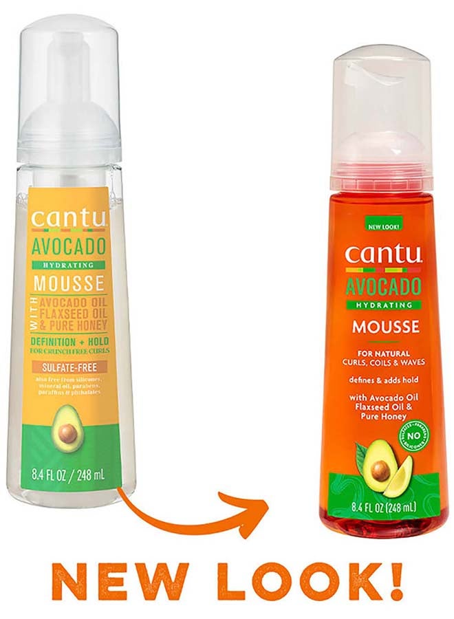 Cantu Avocado Hydrating Styling Mousse 248ml - Image 2