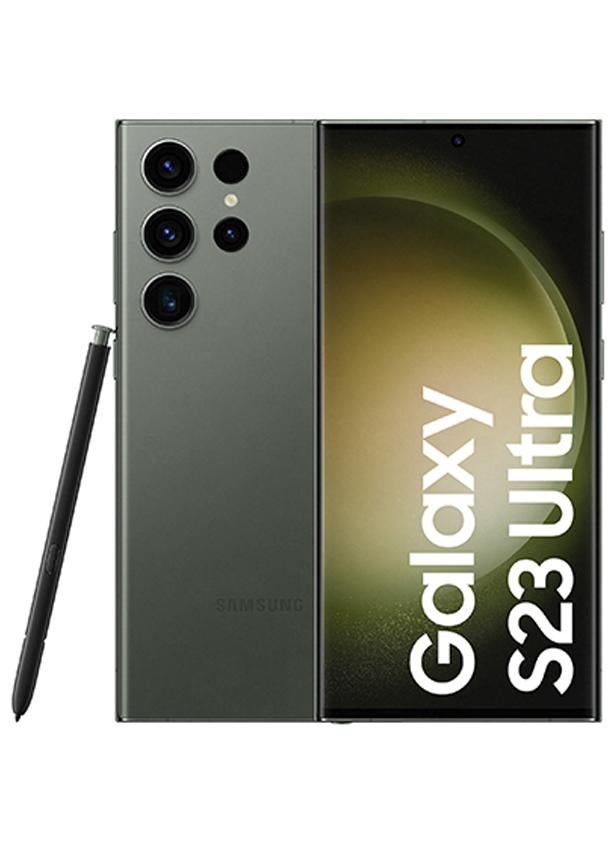 سامسونج هاتف Galaxy S23 Ultra 5G ثنائي الشريحة باللون الأخضر وذاكرة الوصول العشوائي (RAM) سعة 12 جيجابايت وسعة 256 جيجابايت - الإصدار العالمي - Image 1