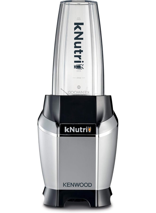 KENWOOD Personal Blender, Smoothie Blender, Smoothie Maker, 2 x 700ml & 600ml Tritan Smoothie2Go Bottle, Lid, Ice Crush Function BSP70.600SI Silver - Image 2