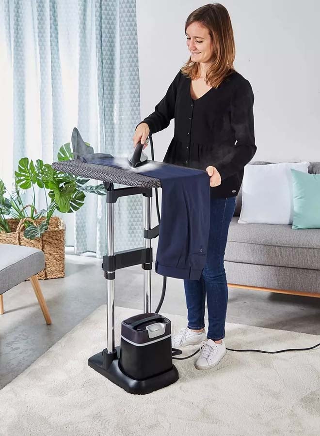 Tefal - All-In-One Ironing Solution 3 Position Smart Board 1 L 2980 W QT1510G0 Black/White - Image 1