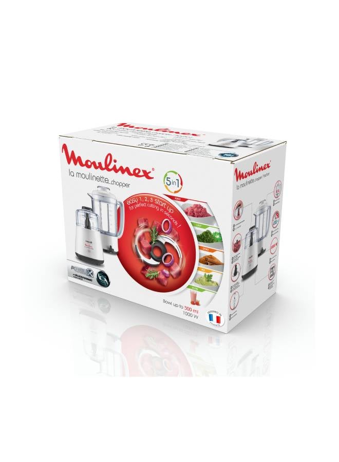 Moulinex - Moulinex La Moulinette Chopper With Blender 1000 W DPA241EG white - Image 1