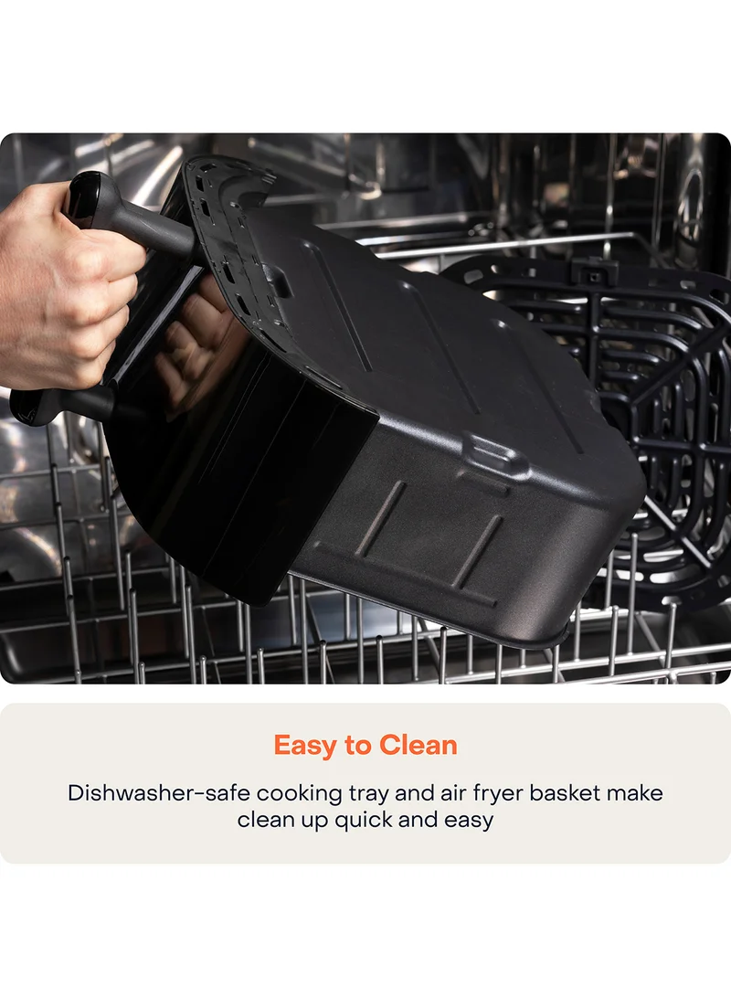 nutricook Digital Air Fryer Vision 3 ,  5.7L Capacity with Clear Window & Internal Light,6 Presets, Air Fry, Roast, Bake, Broil, Dehydrate& Reheat, 2 Years limited Warranty 5.7 L 1700 W NC-AF357V Black