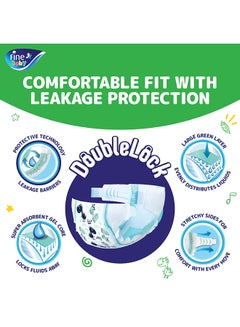 Fine Baby Baby Diapers Size 5 (11-18Kg) Maxi, 120 Count  With The New Double Lock Leak Barriers  - Image 5