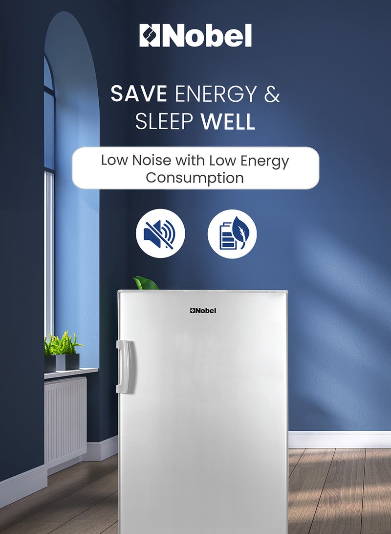 نوبل فريزر رأسي سعة 187 لترًا صانع ثلج فائق السرعة باب واحد تذويب R600A مكثف خارجي يتضمن التركيب الأساسي - Image 4