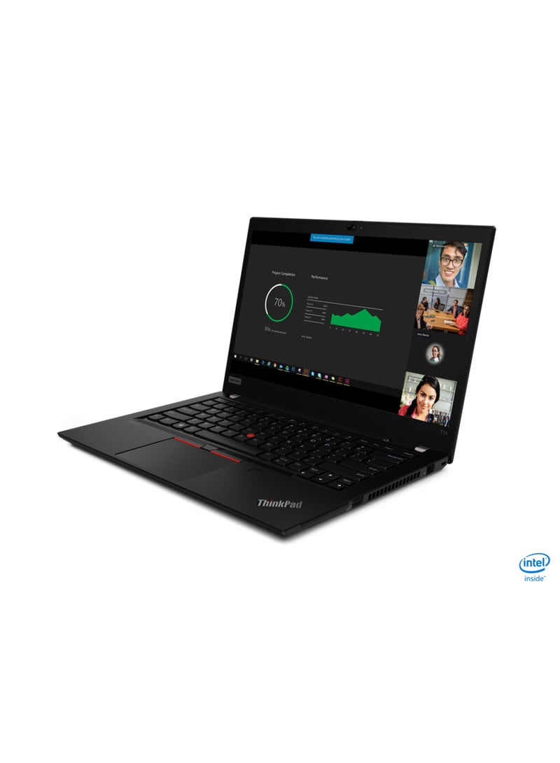 Lenovo - ThinkPad T14 (Upgraded Version) Laptop With 14-Inch Display, Core i7-1165G7 Processor/8GB RAM/512GB SSD/Intel UHD Graphics/Windows 10 Pro Arabic black Arabic black - Image 1