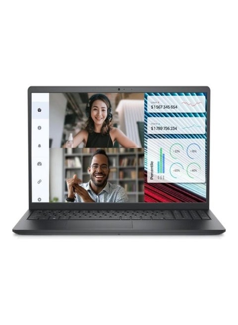 لابتوب ديل فوسترو 3520،معالج انتل كور i7 1255U، ذاكرة وصول عشوائي رام 16 جيجابايت، 512 جيجابايت اس اس دي، كارت رسومات انتل ايريس اكس اي جرافيك الإنجليزية/العربية أسود