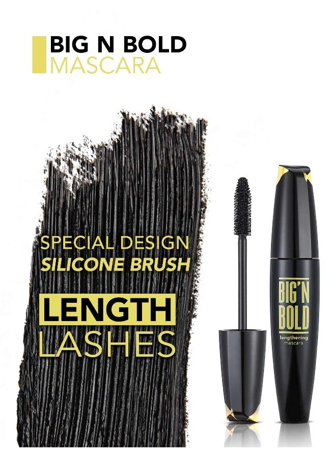 flormar Big n Bold – Lengthening Mascara – Waterproof, Smudge-Resistant, Clump-Free, Volume Lengthening - Image 5
