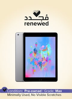 Renewed - Ipad 6 (2018) 9.7-Inch 2GB RAM 32GB Wifi Space Grey