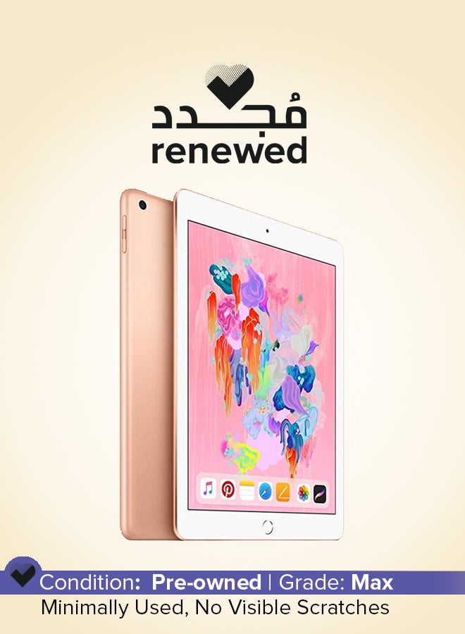 Apple Renewed - iPad 2018 (6th Gen) 9.7-Inch 32GB Wi-Fi Gold - International Version - Image 1