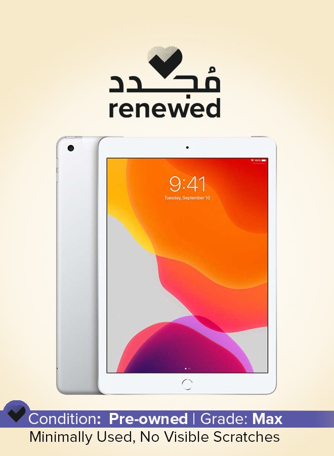 Apple Renewed - iPad 2019 (7th Gen) 10.2-Inch 32GB Wi-Fi Silver - International Version - Image 1