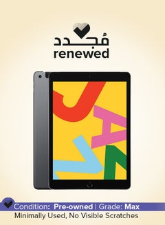 Renewed - iPad 2019 (7th Gen) 10.2-Inch 128GB Wi-Fi Space Grey - International Version
