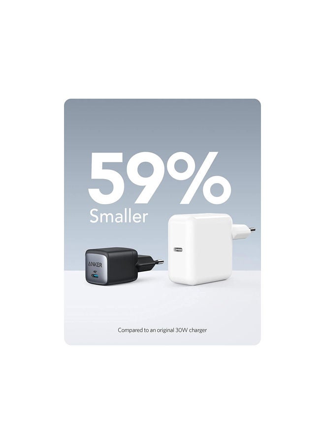 Anker - Nano II 30W Fast Charger Adapter Black - Image 1