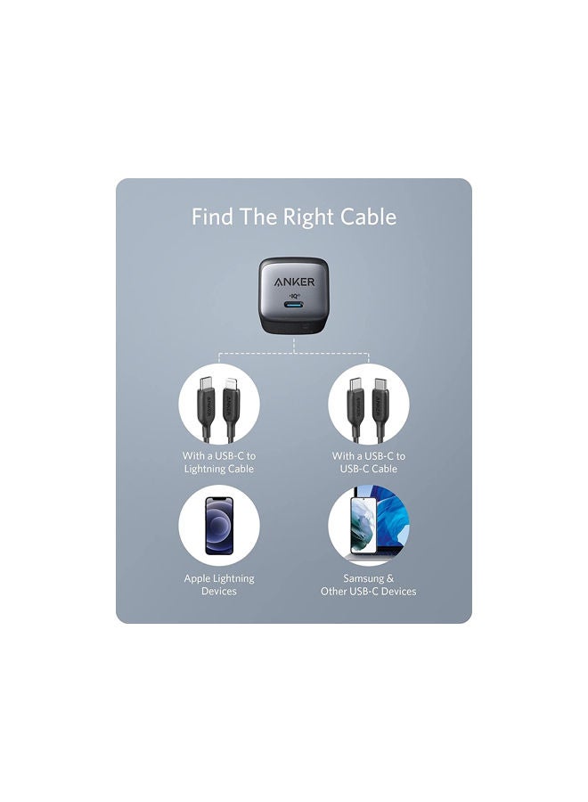 Anker - Nano II 30W Fast Charger Adapter Black - Image 1