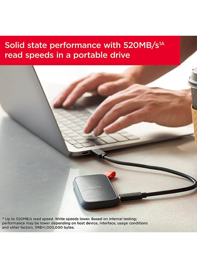 Sandisk - 2Tb Extreme Portable External Ssd Usb C, 3.1 Sdssde30 2T00 G25, Blue, G25 2 TB - Image 1