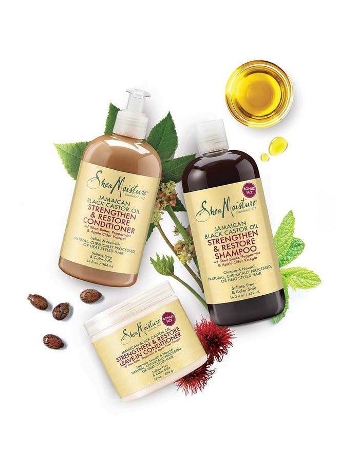 SheaMoisture - Jamaican Black Castor oil Strengthen & Restore Leave-In Conditioner 454grams - Image 1