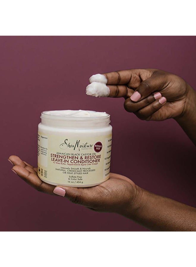 SheaMoisture - Jamaican Black Castor oil Strengthen & Restore Leave-In Conditioner 454grams - Image 1