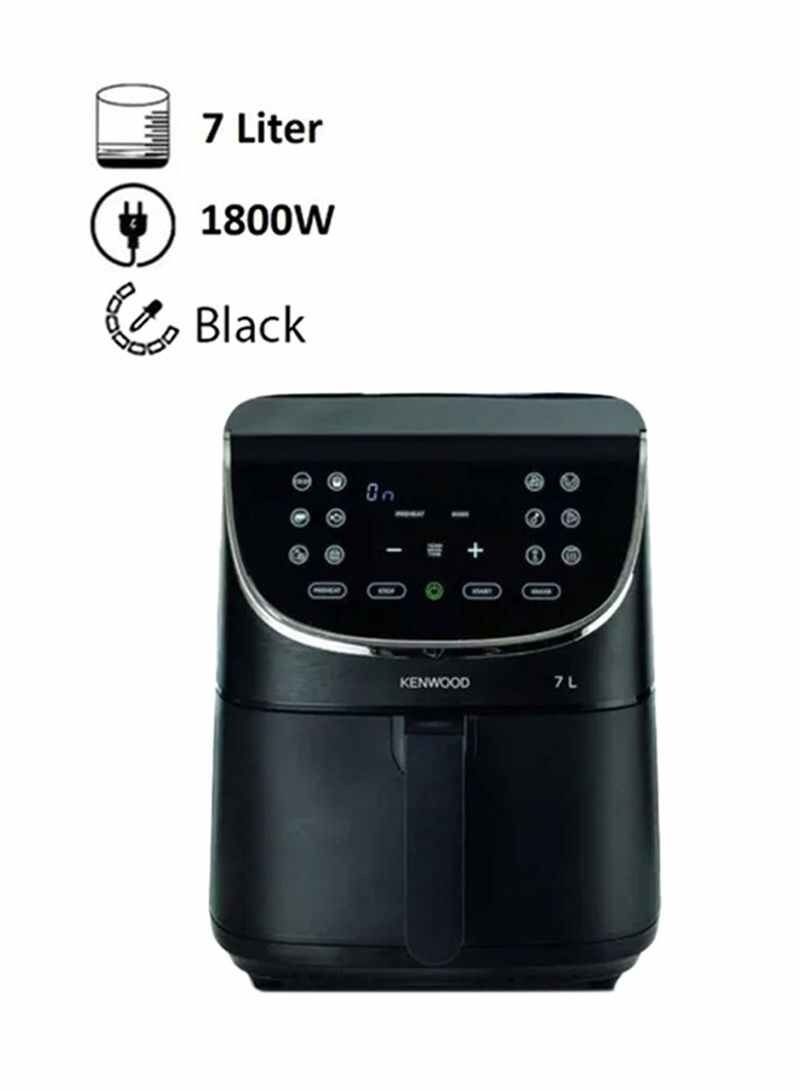 KENWOOD Digital Air Fryer, 2.8Kg, Rapid Hot Air Circulation, 7 L 1800 W HFP80.000BK Black - Image 1
