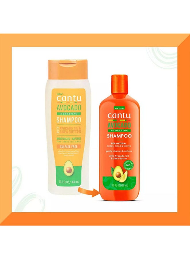 Cantu Avocado Shampoo 13.5 Ounce Pack Of 2 400+400ml  - Image 2