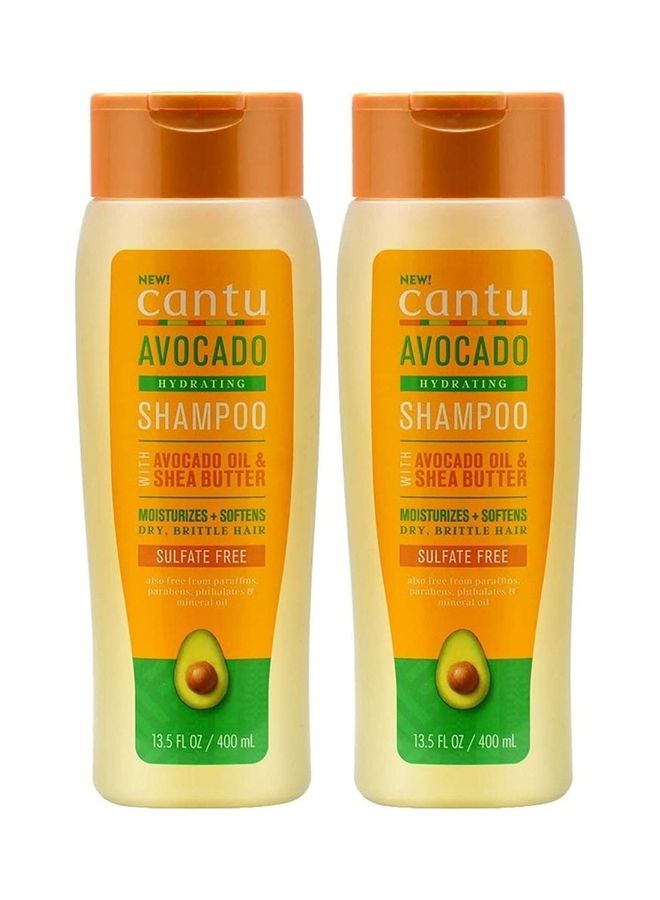 Cantu Avocado Shampoo 13.5 Ounce Pack Of 2 400+400ml  - Image 3