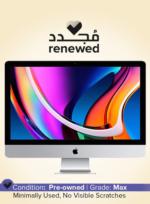 Renewed - iMac A1419 (2015) All-in-One With 27-Inch 5K Display, Core i7 Processor/Quad Core/16GB RAM/3TB HDD/macOS Silver