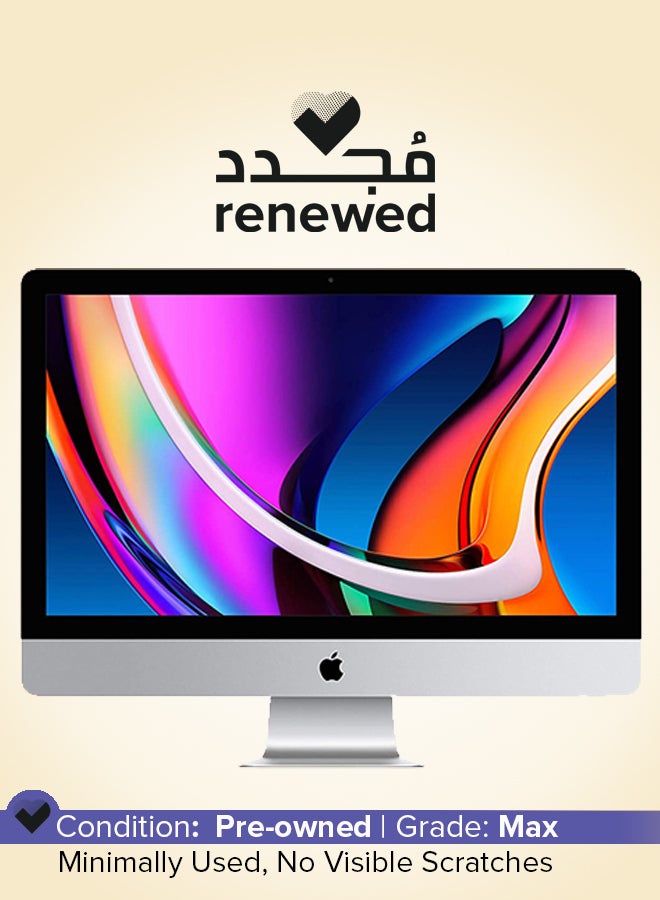Renewed - iMac A1419 (2015) All-in-One With 27-Inch 5K Display, Core i7 Processor/Quad Core/16GB RAM/3TB HDD/macOS Silver