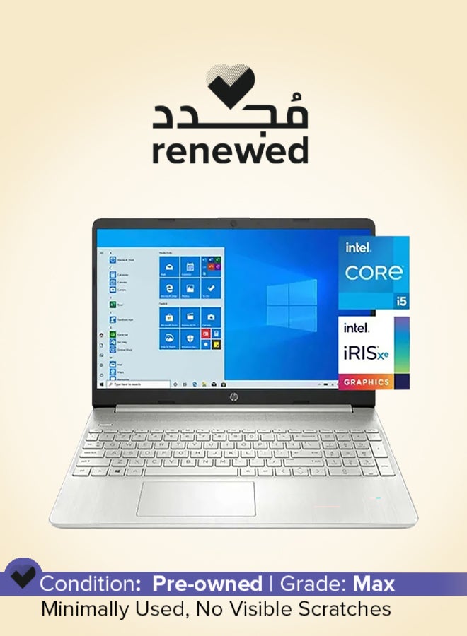 HP Renewed - Laptop With 15.6-Inch FHD Display,11th Gen Core i5-1135G7 Processor/16GB RAM/512GB SSD/Intel Iris Xe Graphics/Windows 11 English/Arabic Silver English/Arabic Silver - Image 1