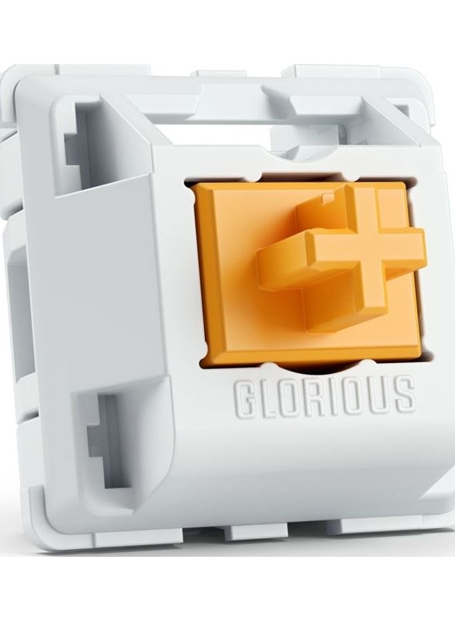 Glorious - Glorious PC Gaming Race Panda Switch (Unlubed) - 36X Plate Mounted 3 Pin Switches for Mechanical Wired Keyboards (Glo-SWT-Hpanda), White - Image 1