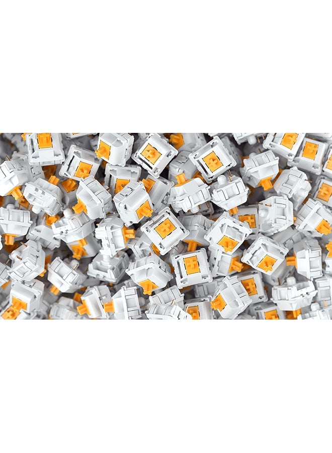 Glorious - Glorious PC Gaming Race Panda Switch (Unlubed) - 36X Plate Mounted 3 Pin Switches for Mechanical Wired Keyboards (Glo-SWT-Hpanda), White - Image 1