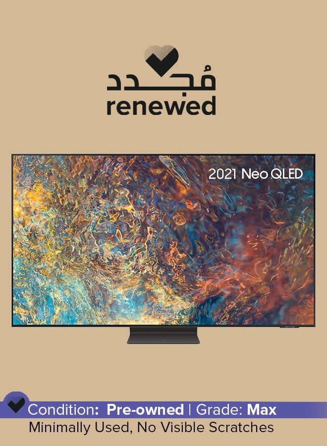 Samsung - Renewed - 65 Inch Neo QLED 4K HDR Smart TV (2021) QE65QN95A Sand Carbon - Image 1