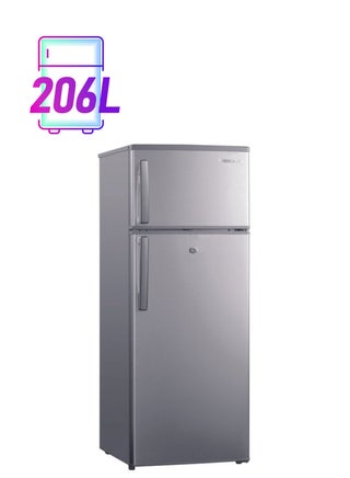206 Liter, 7.3 Cubic Feet, Double Door Defrost Refrigerator, Spacious Vegetable Crisper, Anti-Scratch NRF240N23S Silver - pnsku/N53383844A/45/_/1743098131/77a39b18-b422-4de6-9550-c7087db94e15