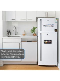 NIKAI 16.4 Cubic Feet 466 Liter Frost Free Refrigerator, Double Door, Inverter Compressor, Large Storage Capacity, Power Saving NRF651F23W White  - Image 2