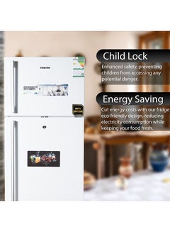 NIKAI 16.4 Cubic Feet 466 Liter Frost Free Refrigerator, Double Door, Inverter Compressor, Large Storage Capacity, Power Saving NRF651F23W White  - Image 4