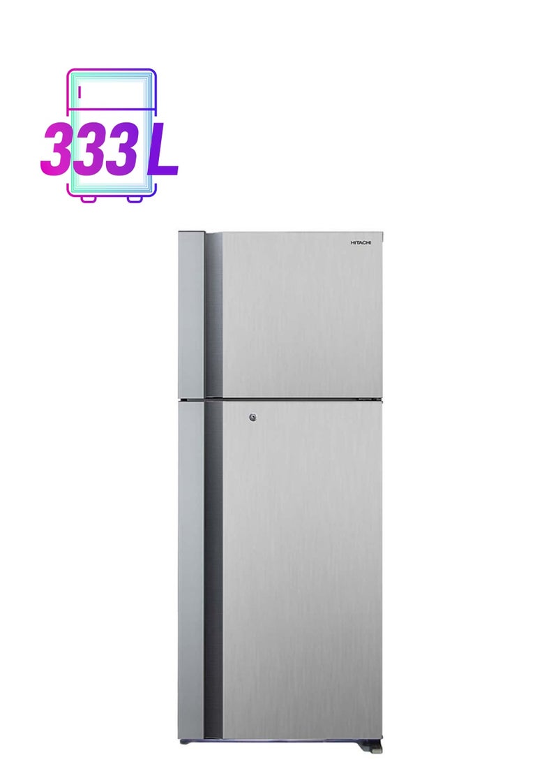 HITACHI Double Door Refrigerator 11.8Cu.ft, Freezer 4.1Cu.ft, 333 L, Inverter Control R-V606PS9K-PSV White - Image 1