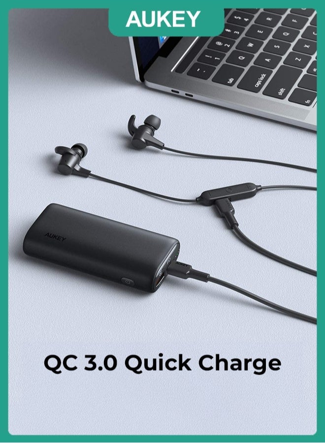Aukey 10000mAh Power Bank With 20W PD Black - Image 2