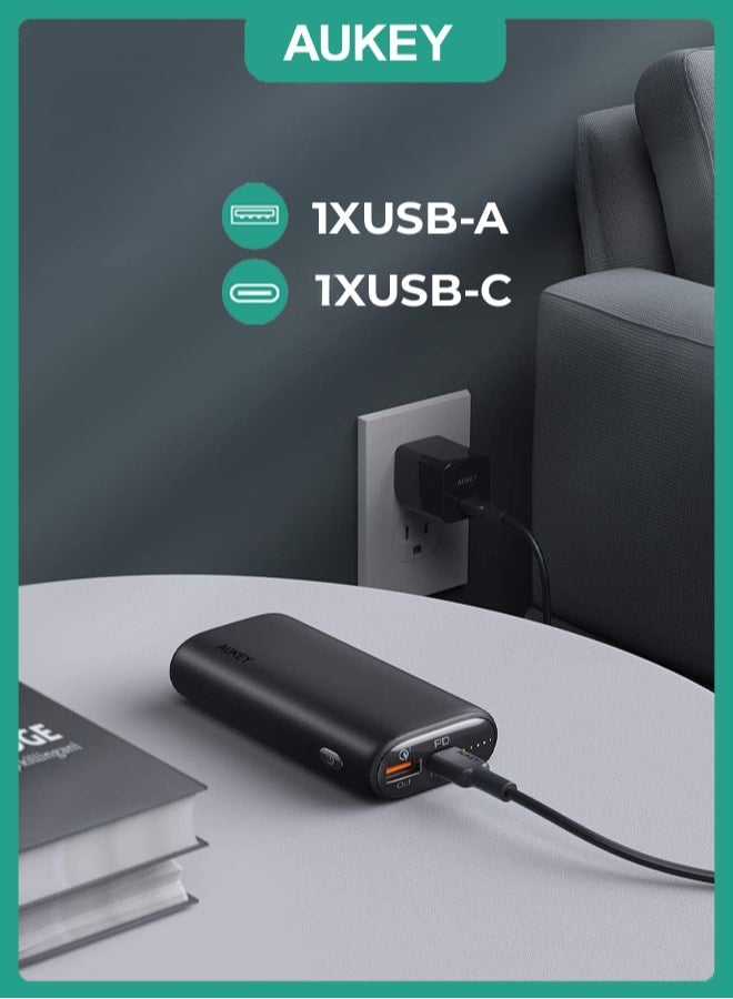 Aukey 10000mAh Power Bank With 20W PD Black - Image 4
