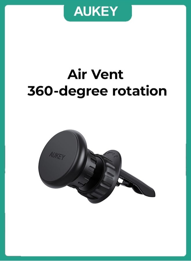 Aukey Super Magnetic Air Vent Car Phone Mount C74 Black - Image 1