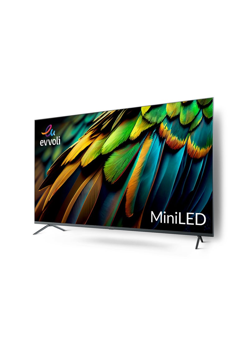 evvoli - 85-Inch 4K Mini LED Android Smart Tv, Dolby Vision-Atoms, HDR 10+, 120HZ With Remote Laser Pointer 85EV600MA Grey - Image 1