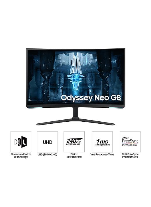 Samsung 32-Inch Odyssey Gaming Monitor Neo G8 Black - Image 3
