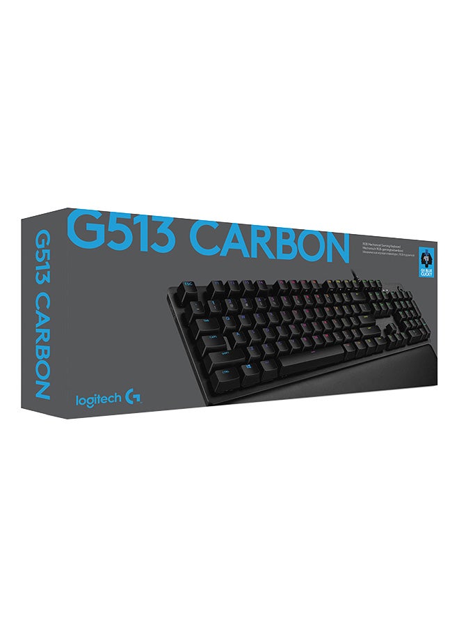 Logitech - Logitech G513 Carbon GX Blue Switch RGB Mechanical Gaming Keyboard for PC - Image 1