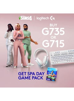 Logitech G715 Wireless Mechanical Gaming Keyboard, With Lightsync RGB, Lightspeed, GX Brown Tactile Switch, Keyboard Palm Rest, PC/Mac Compatible, English US Layout, White Mist | 920-010465  - Image 3