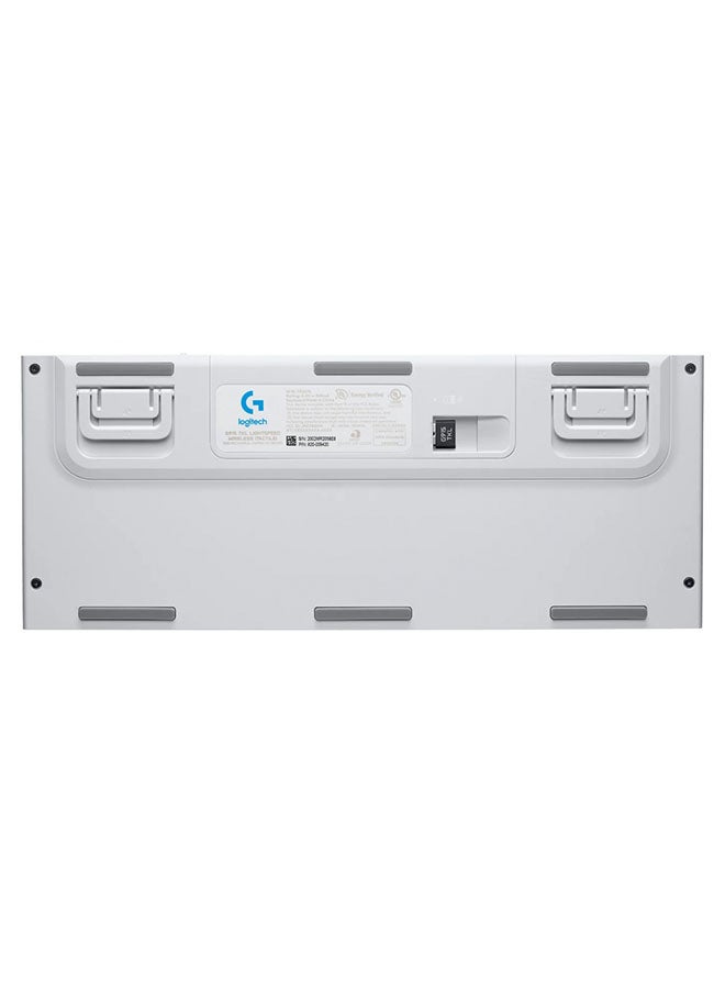 Logitech - Logitech G915 TKL Tenkeyless Lightspeed Wireless RGB Mechanical Gaming Keyboard - White - Image 1