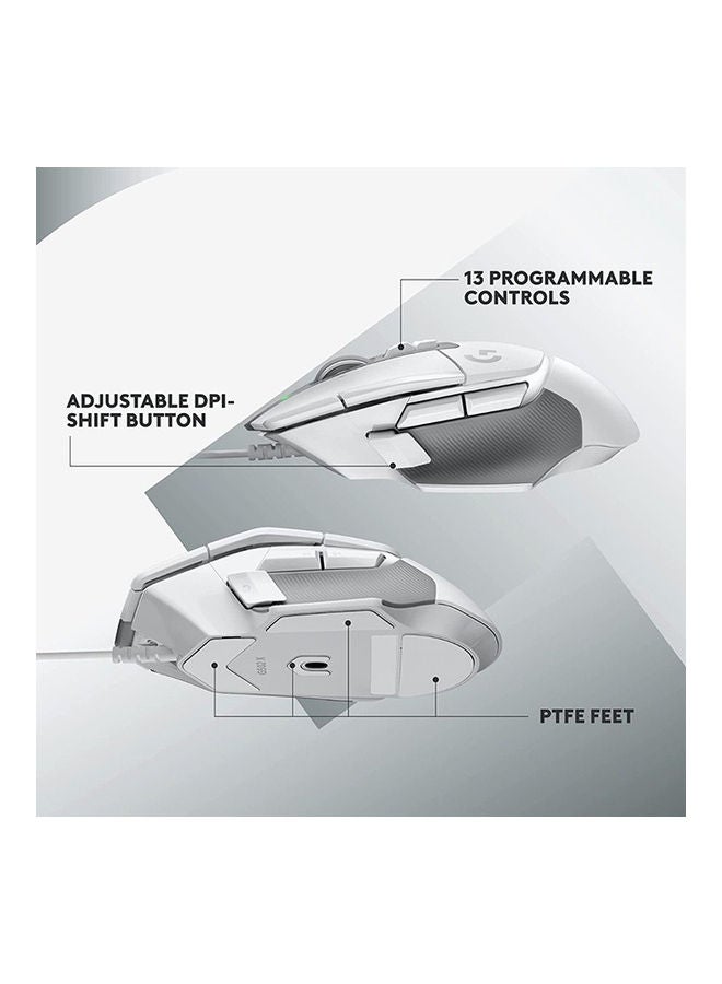 Logitech G502 X Wired Mouse - White - Image 4