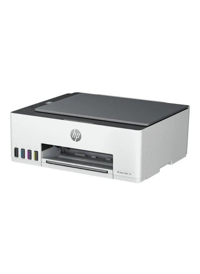 HP Smart Tank 580 Wireless All In One Printer, Print, Scan, Copy, Print up to 18000 black or 6000 color pages -[1F3Y2A] White - Image 3